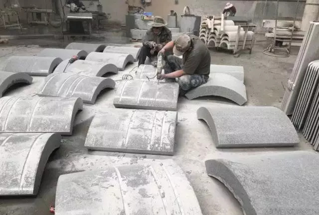 異形石材加工 精細又復雜的工序