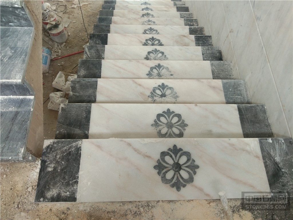 追紋圖案拼花樓梯踏步加工工藝 不凡的石材藝術(shù)